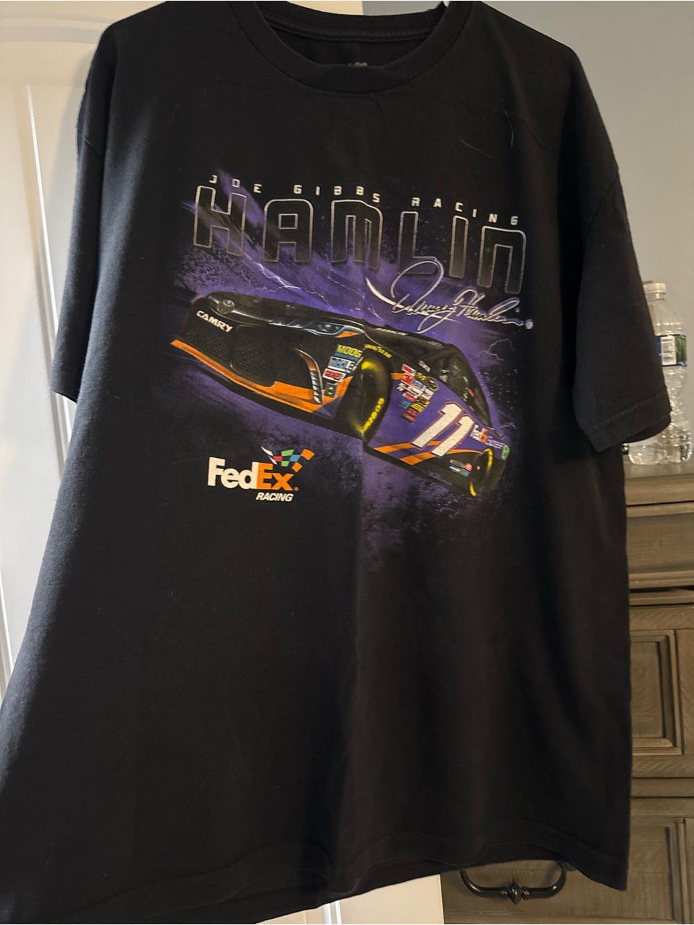 Joe Gibbs FedEx Racing Black Graphic Tee - Men's